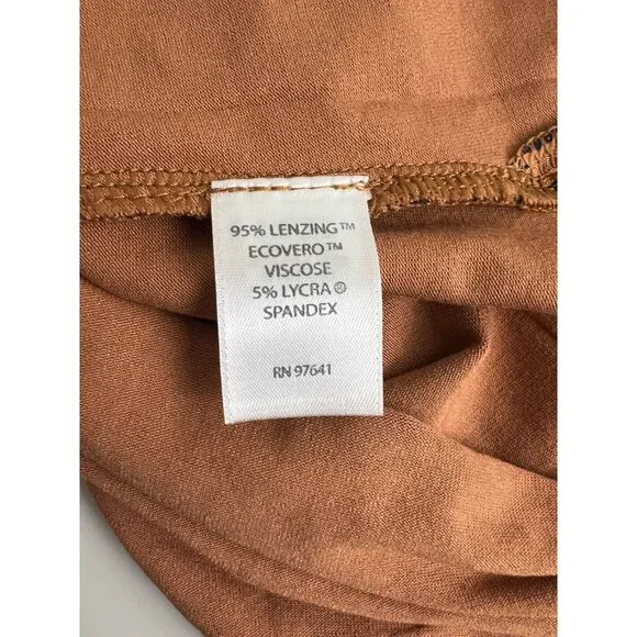 J. Jill Wearever Womens XL Orange Floral Print Top 3/4 Sleeve Knit Tunic Blouse - Picture 10 of 12